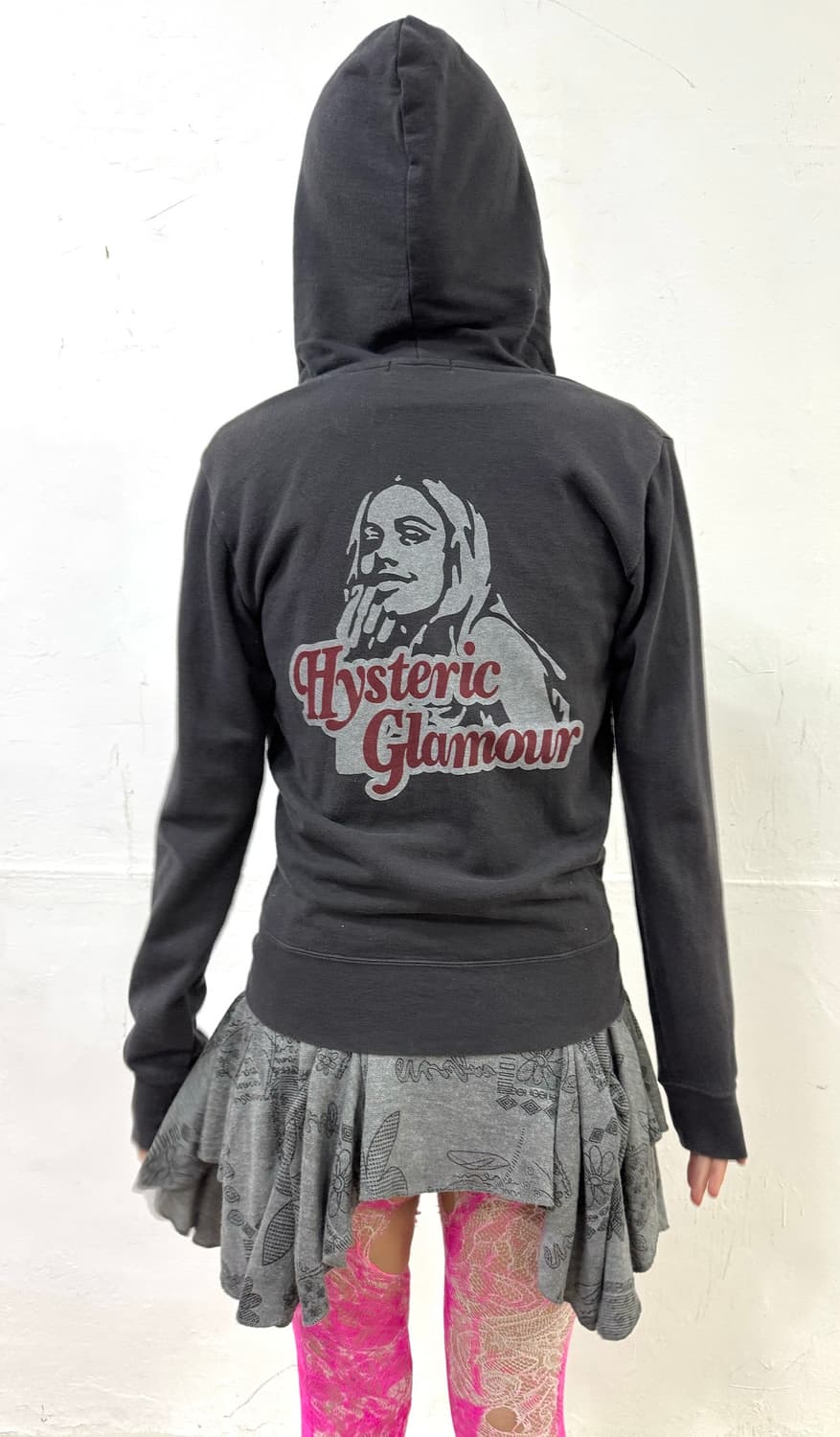 Hysteric Glamour 스터드 그래픽 후드 집업 상품이미지1