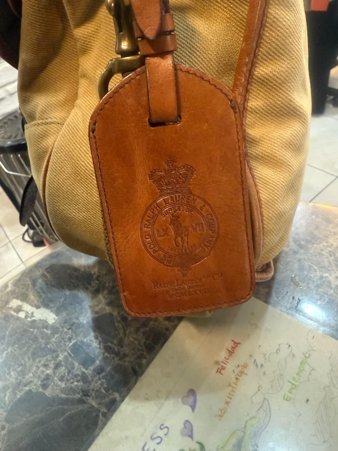 정품 폴로 랄프로렌 캔버스 메신저백 팝니다 상품이미지9