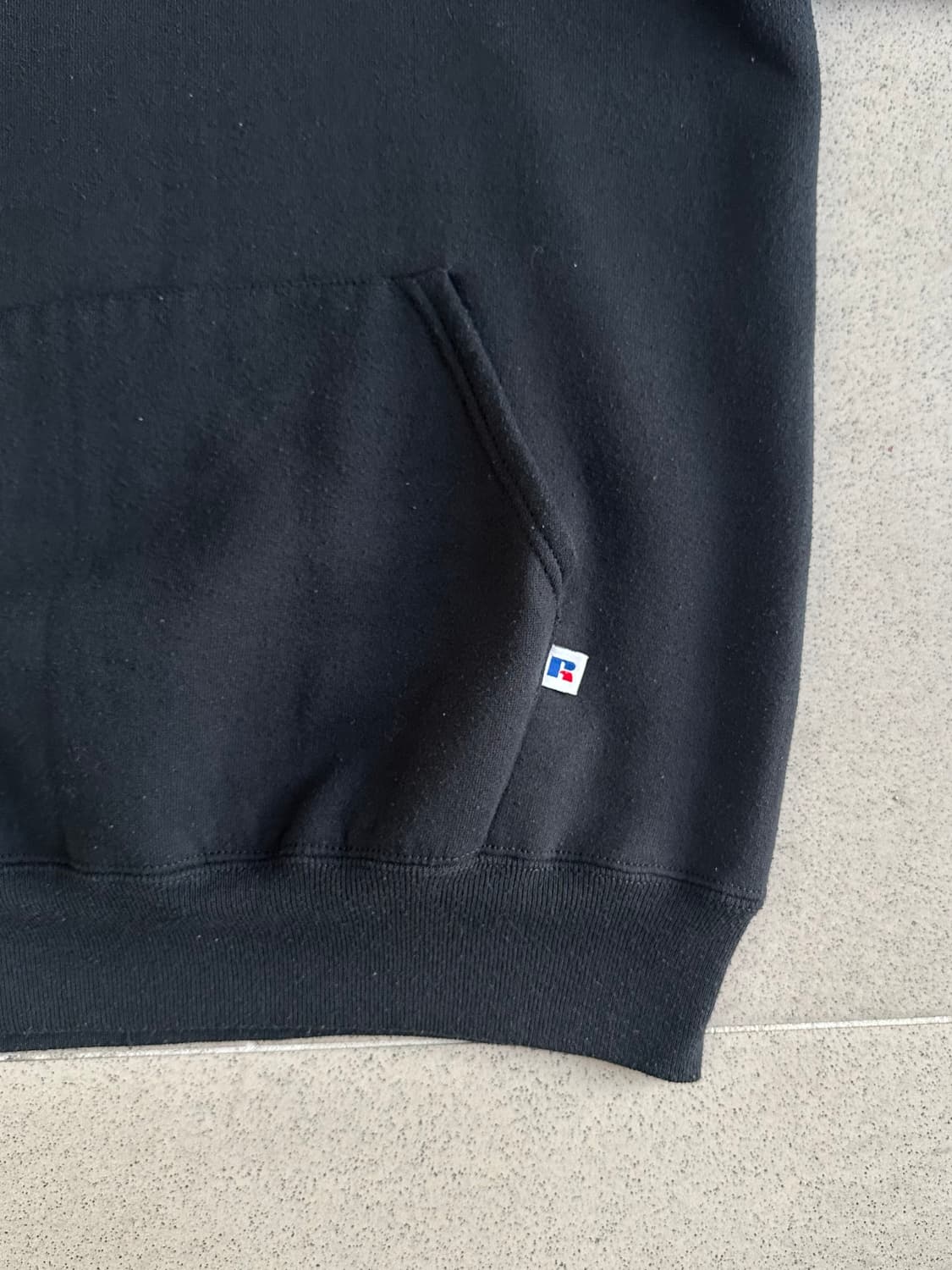 90s 빈티지 러셀 후드 블랙 XXL USA 상품이미지3