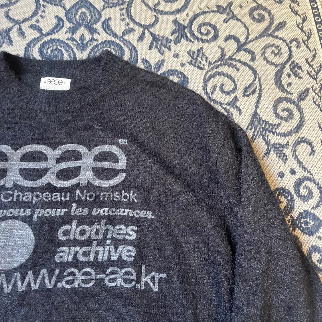 1 aeae 웹 로고 니트/W2309 상품이미지2