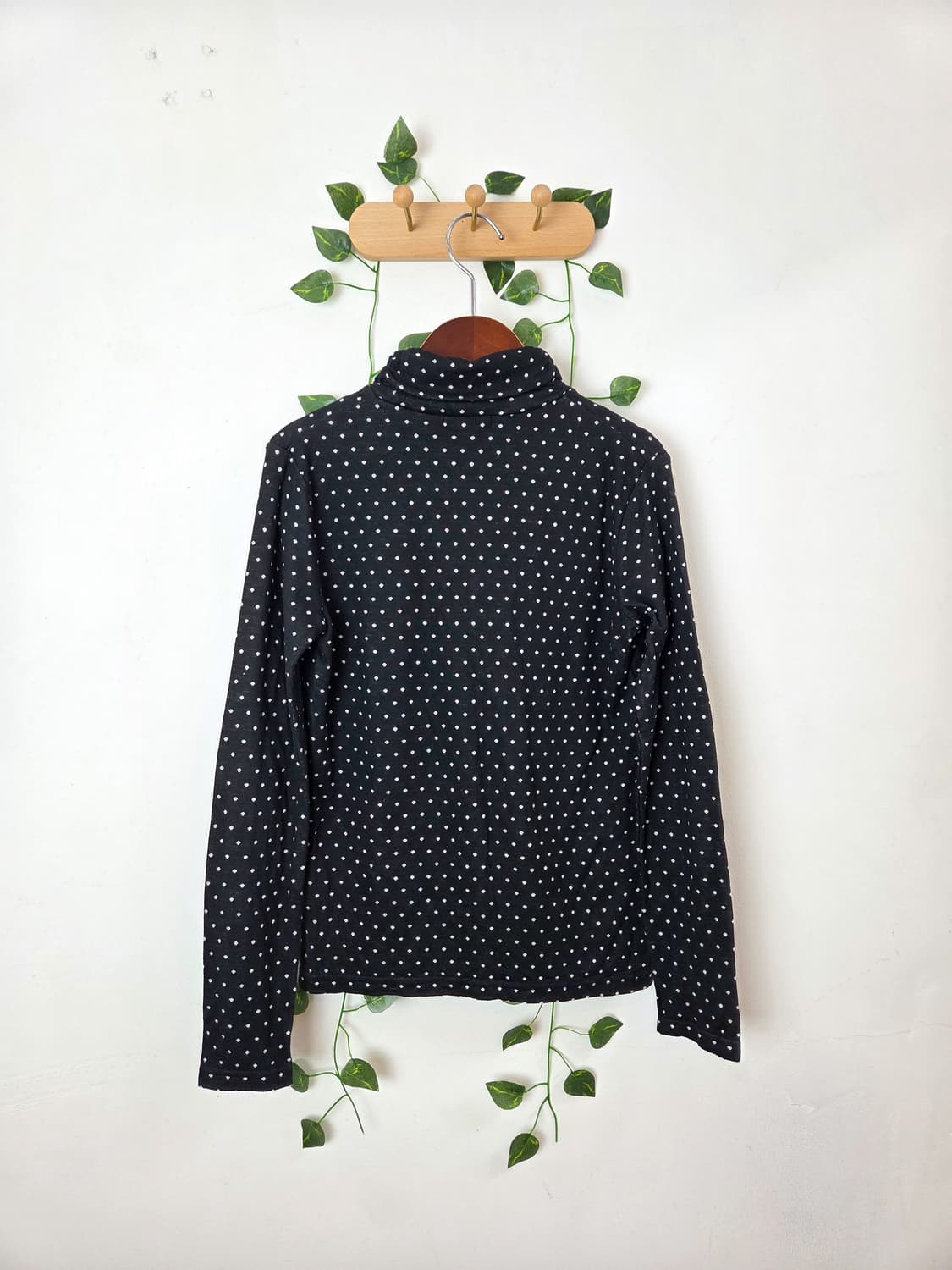 도트 목폴라 슬리브 상품이미지4