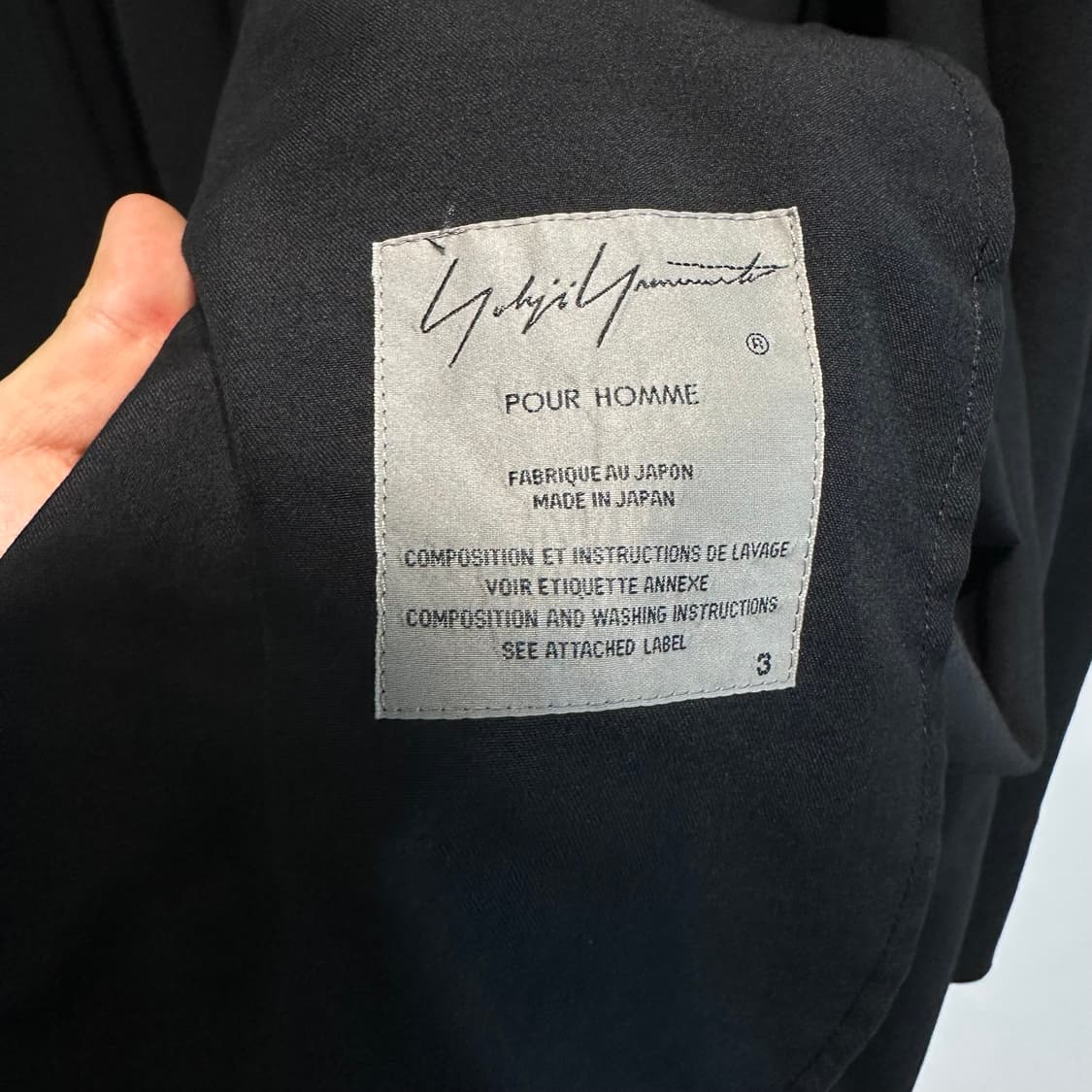 요지야마모토 19fw 랩맥시 코트 상품이미지8