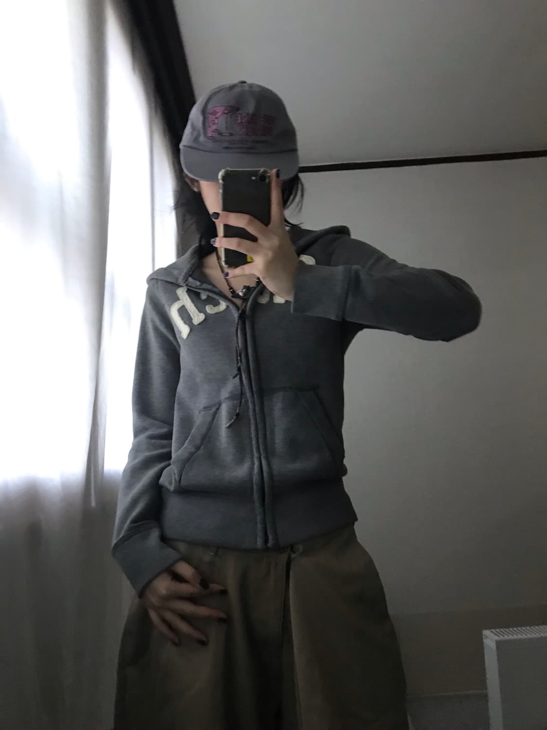 아베크롬비 그레이 후드집업 상품이미지4