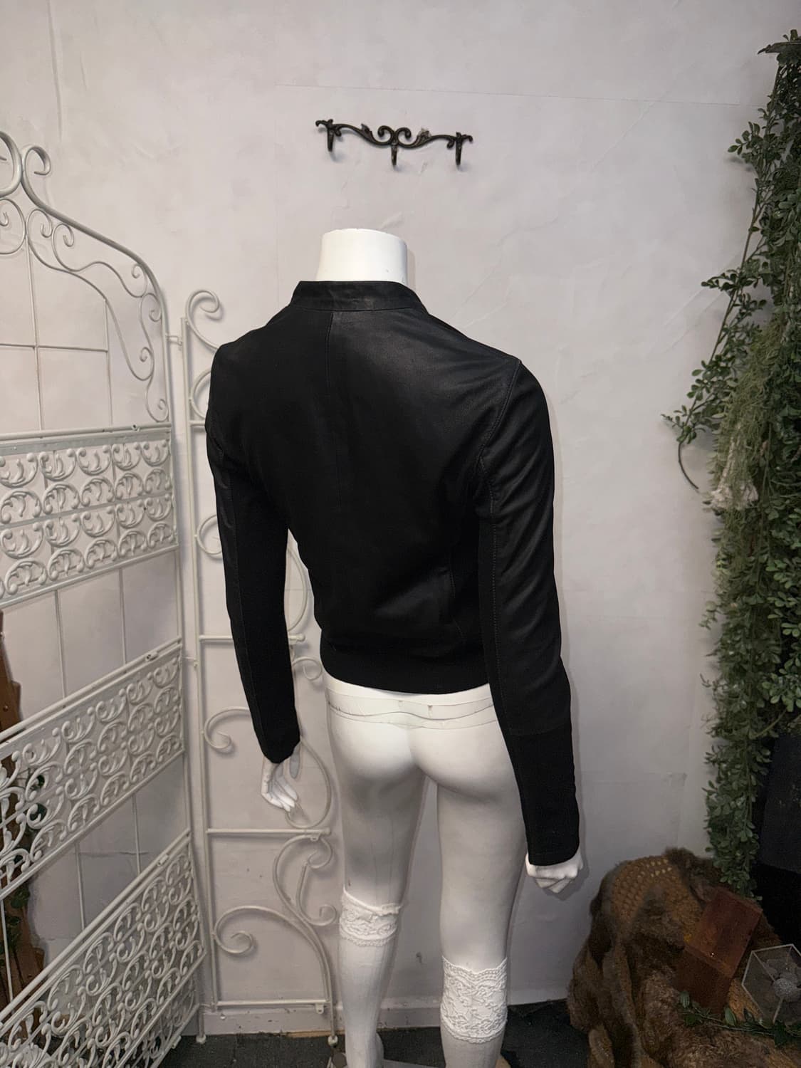 Armani Exchange black goat skin zipup 상품이미지8