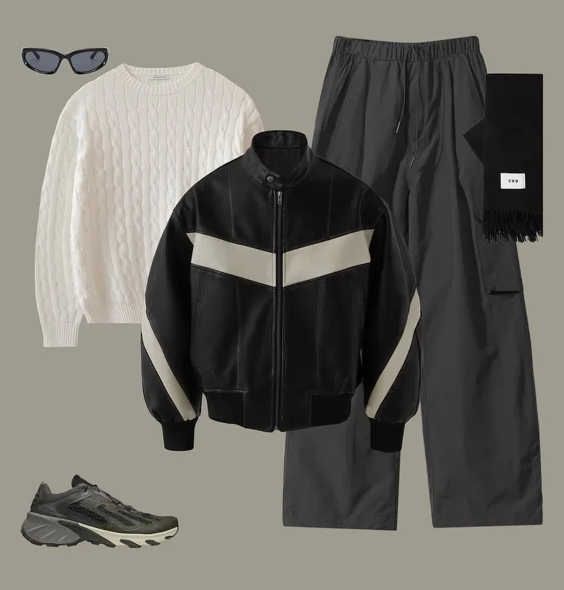 라퍼지스토어 버프워시 버핑레더 인시전 바이커 자켓 상품이미지2