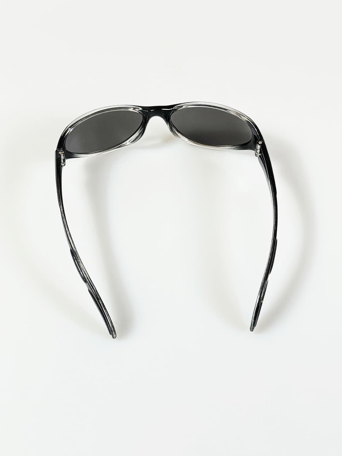 90s ONE SELF 블랙 그라데이션 랩 스포티 빈티지 선글라스 상품이미지5