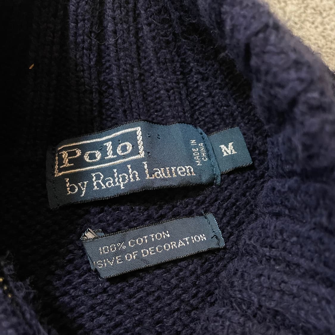 폴로 반집업 니트 상품이미지3