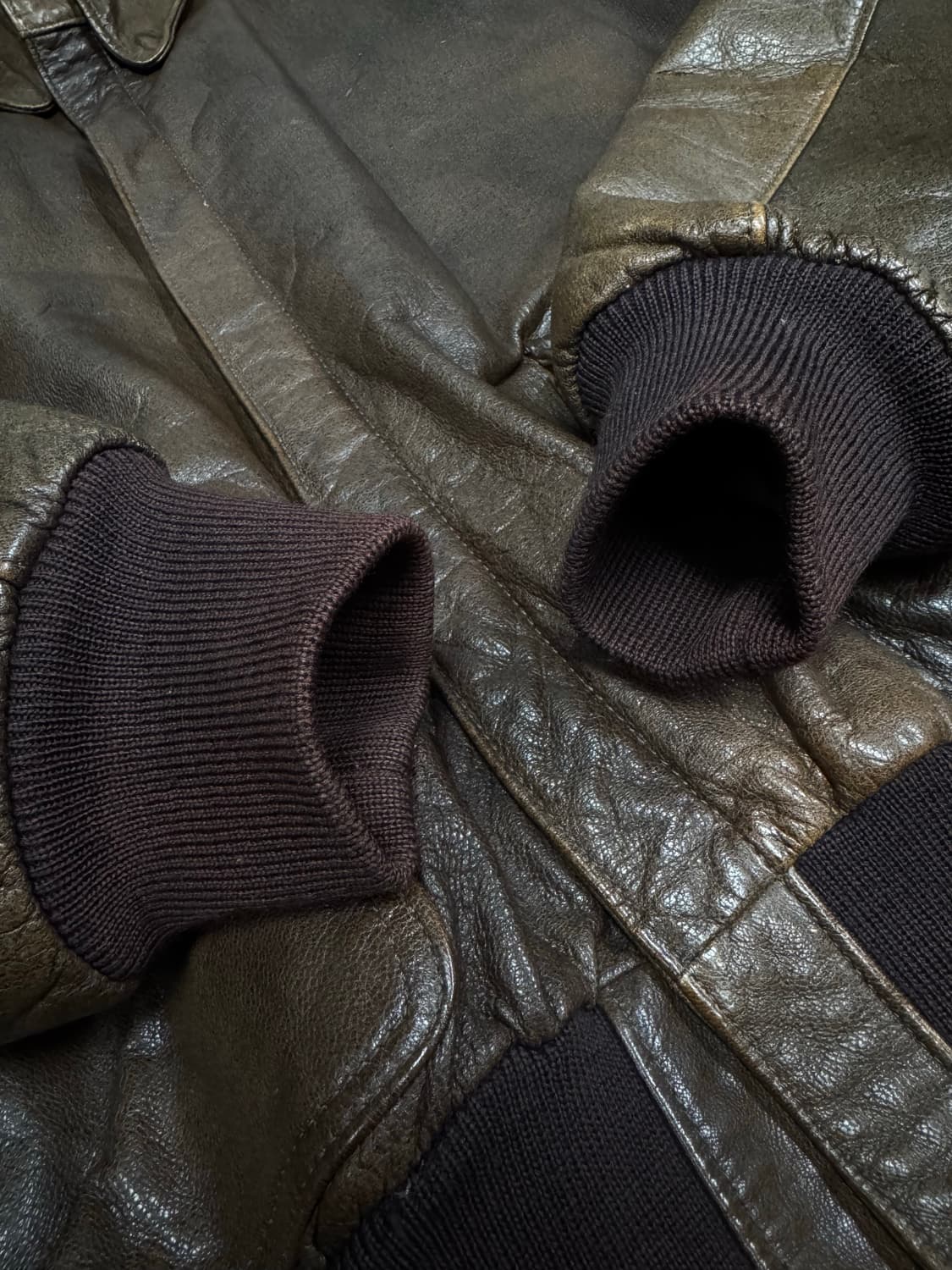 USA made)엘엘빈(llbean) A-2 레더자켓 46 상품이미지9