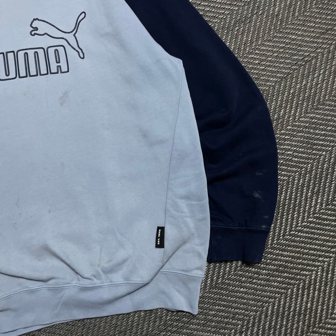 00s 푸마 올드스쿨 배색 박시핏 스웻 맨투맨o 5108 상품이미지2