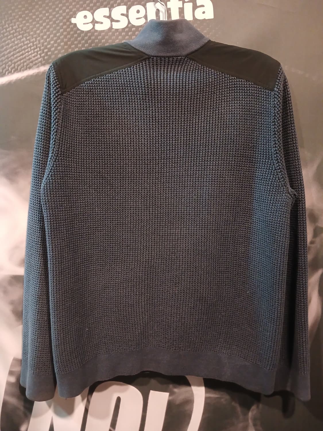 캘빈클라인 루즈 미니멀 와플 니트집업 상품이미지3