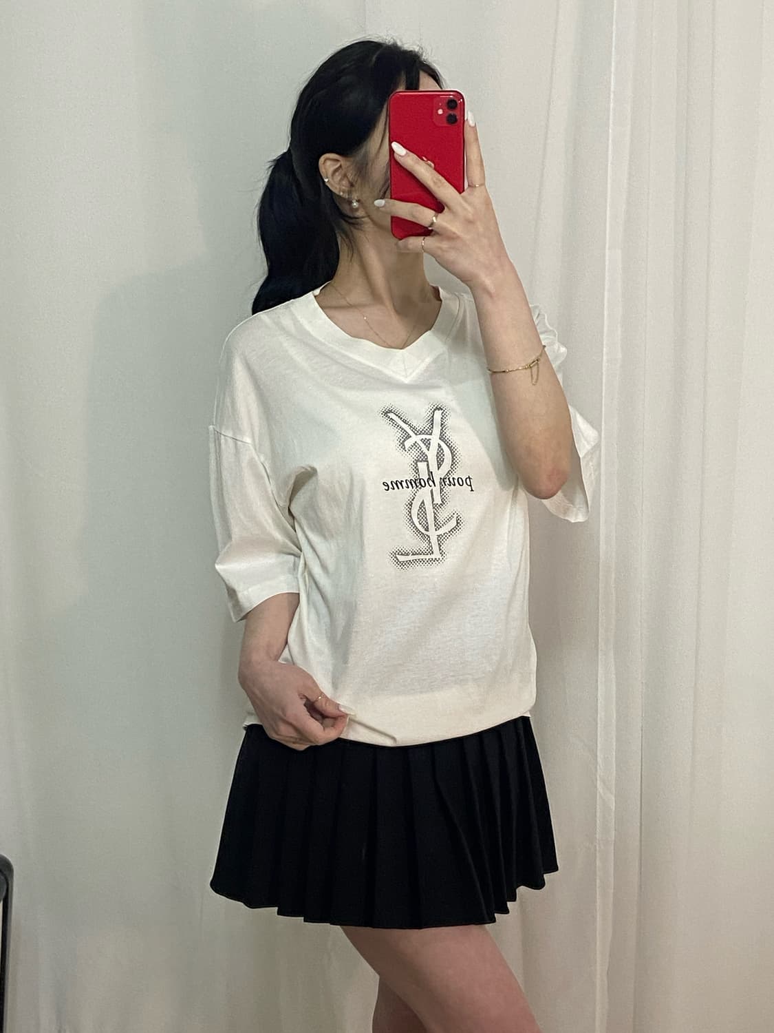 입생로랑 빅로고 티 상품이미지1