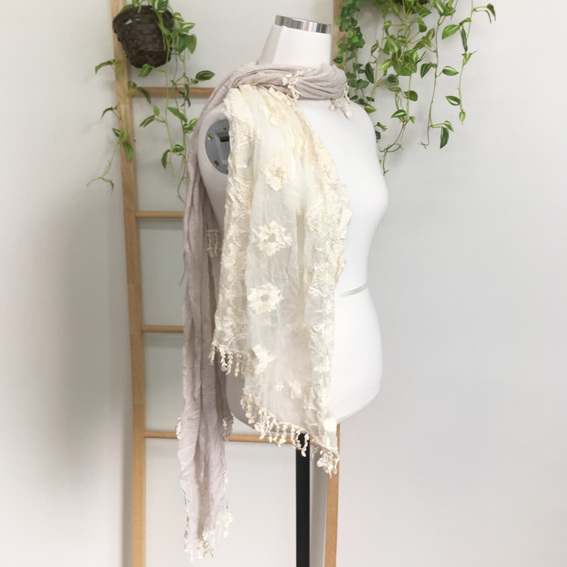 JPN/ 모리룩스카프 모리걸스카프 오리엔탈스카프 레이스머플러 상품이미지4