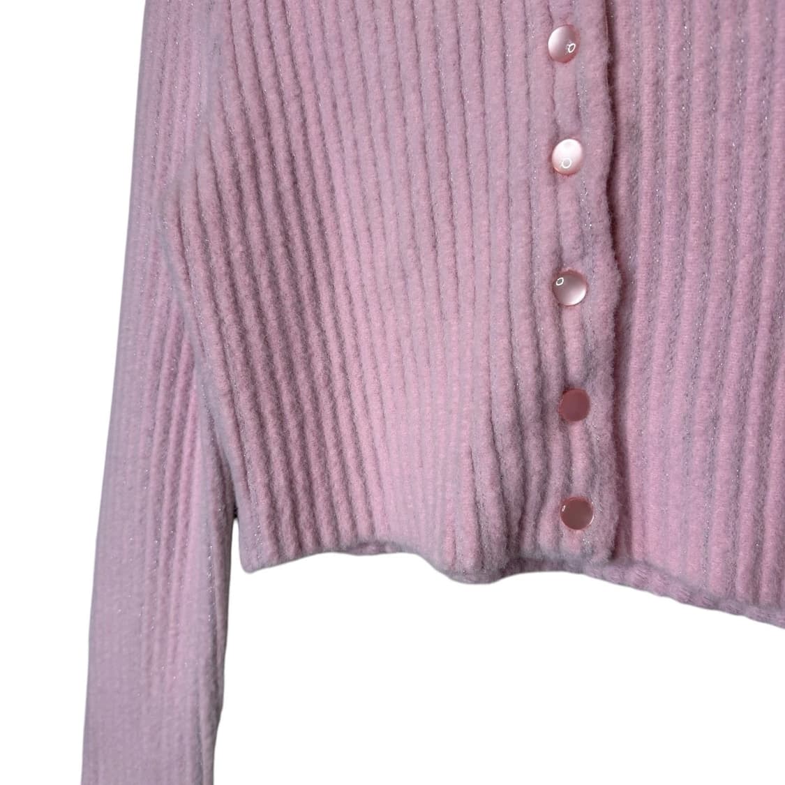 ERL 이알엘 치어리더 니트 가디건 핑크 상품이미지4