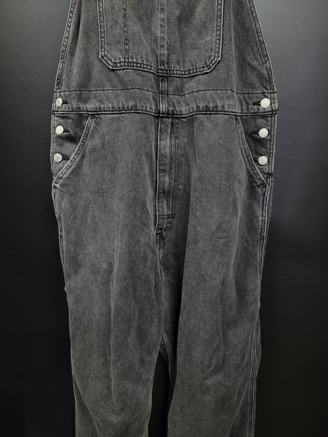 리바이스 빈티지 흑청 와이드 데님 오버롤 점프슈트 상품이미지2