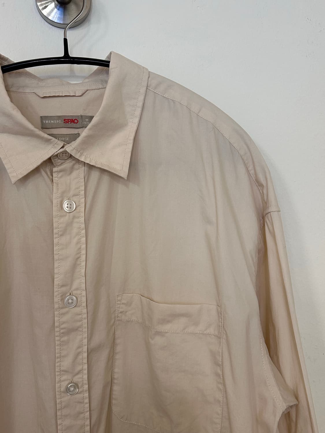 스파오 셔츠 M 베이지 상품이미지3