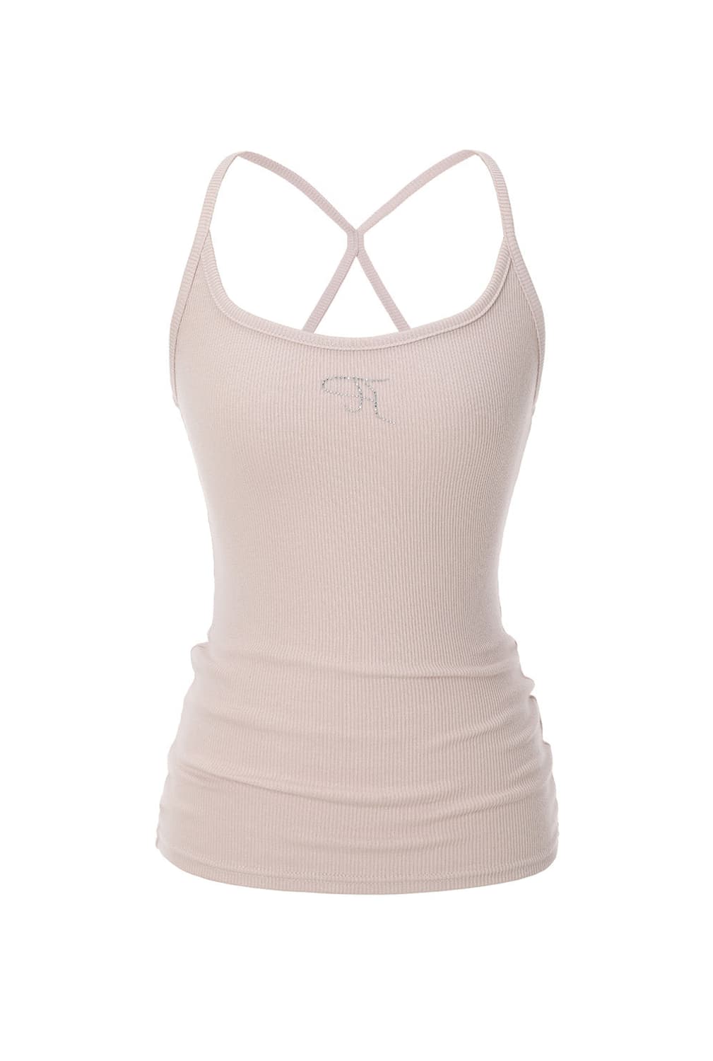 쓰리타임즈 Jewel cross back tank top 상품이미지1