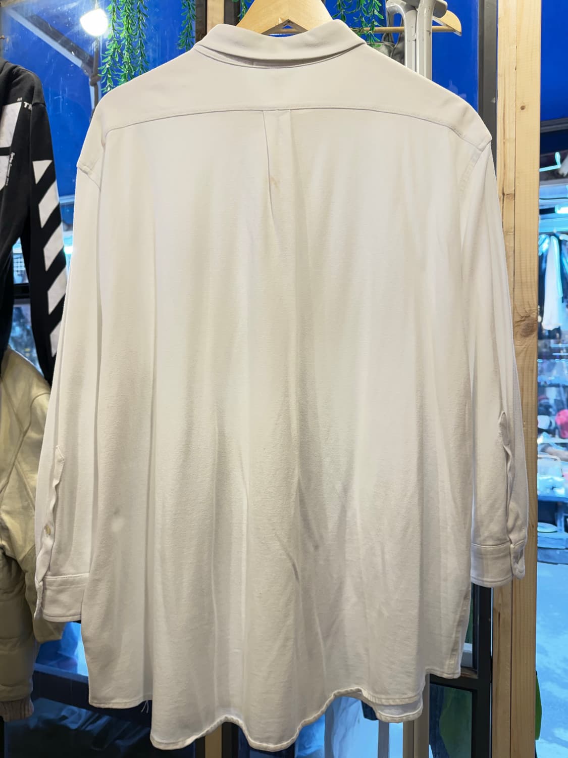 폴로 랄프로렌 네이비포니 화이트 옥스포드 셔츠 상품이미지4