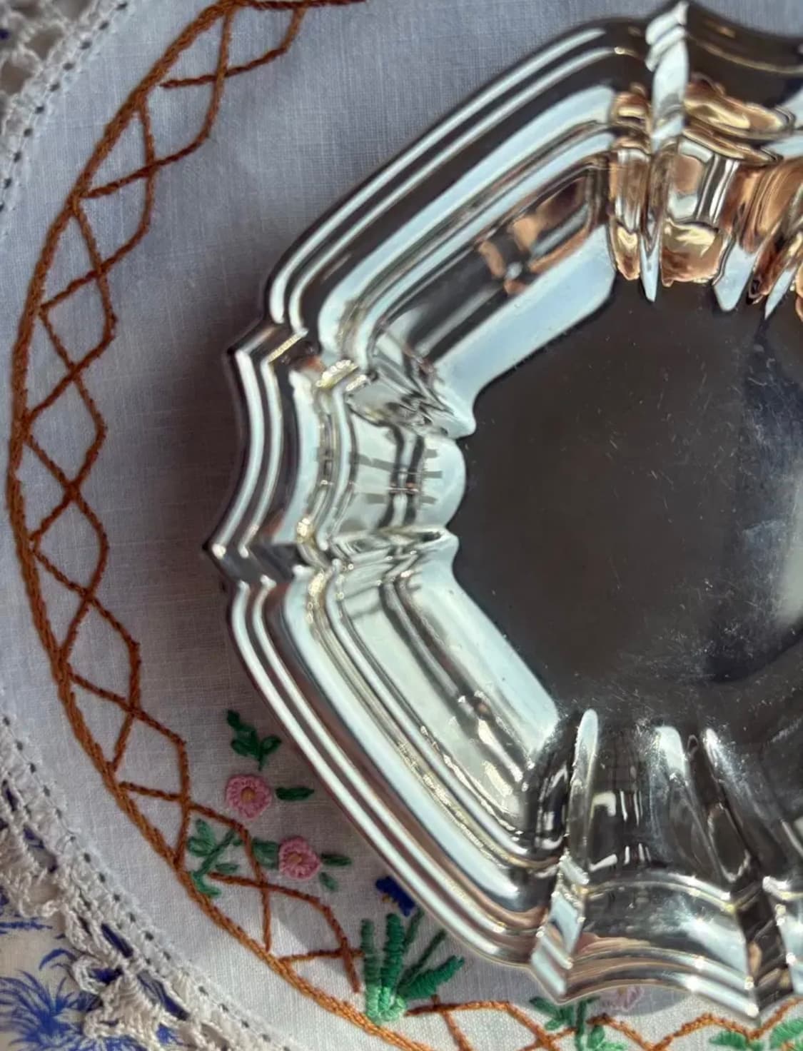 영국 앤틱 치펜데일 실버플레이트 볼 상품이미지4