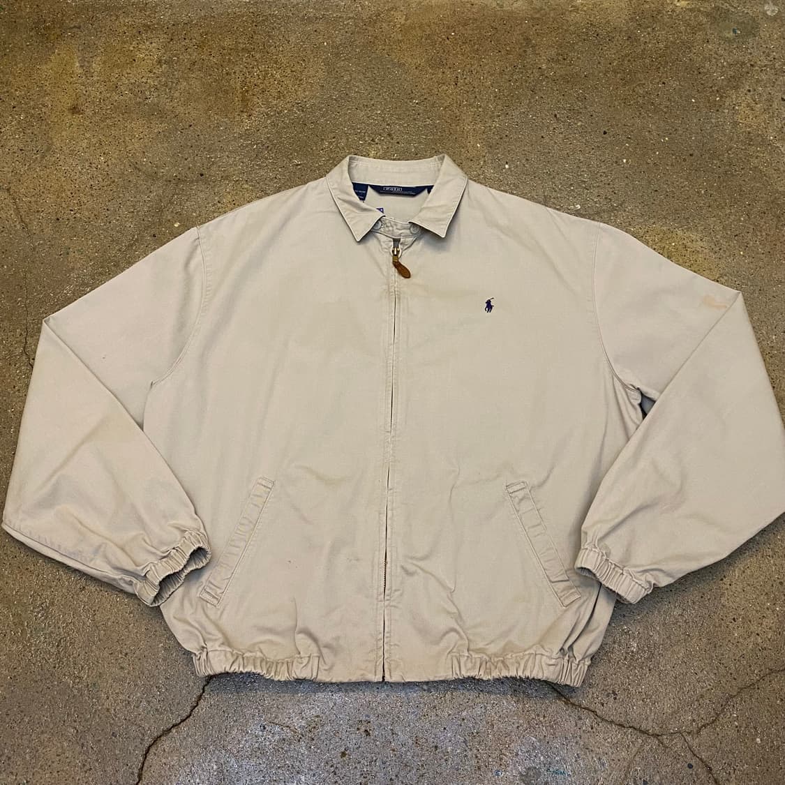 90s Made in USA 빈티지 폴로랄프로렌 헤링본 스윙자켓 스윙탑 상품이미지1