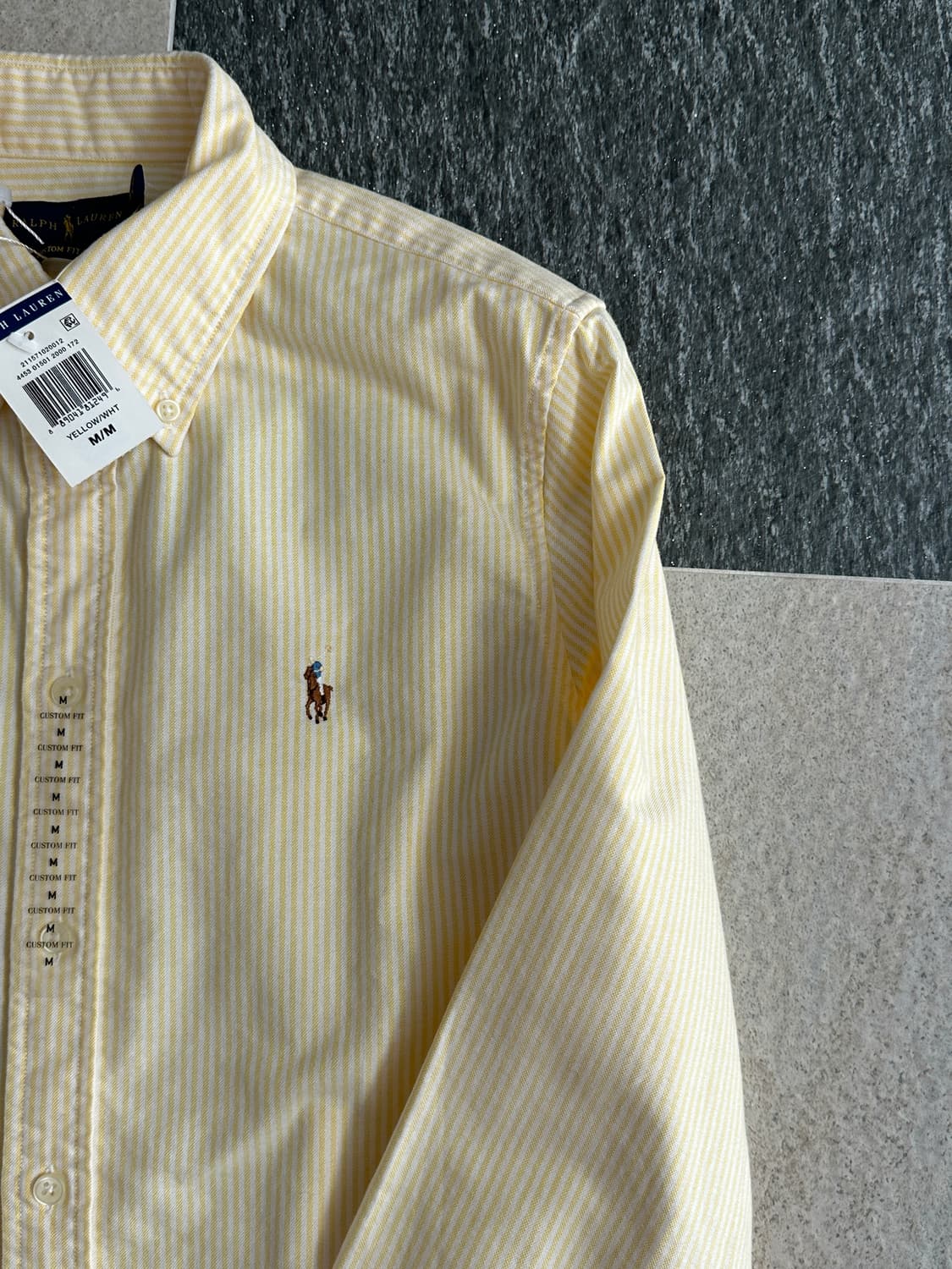 폴로 랄프로렌 옐로우 스트라이프 옥스포드 셔츠   상품이미지8