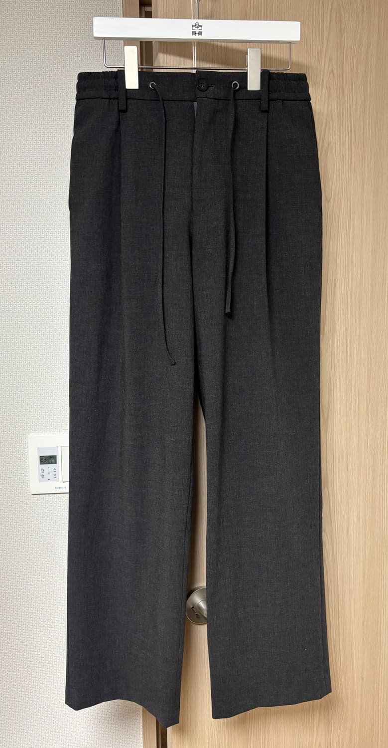 (2) 어나더오피스 하바나 밴딩 슬랙스 헤더 차콜 상품이미지1