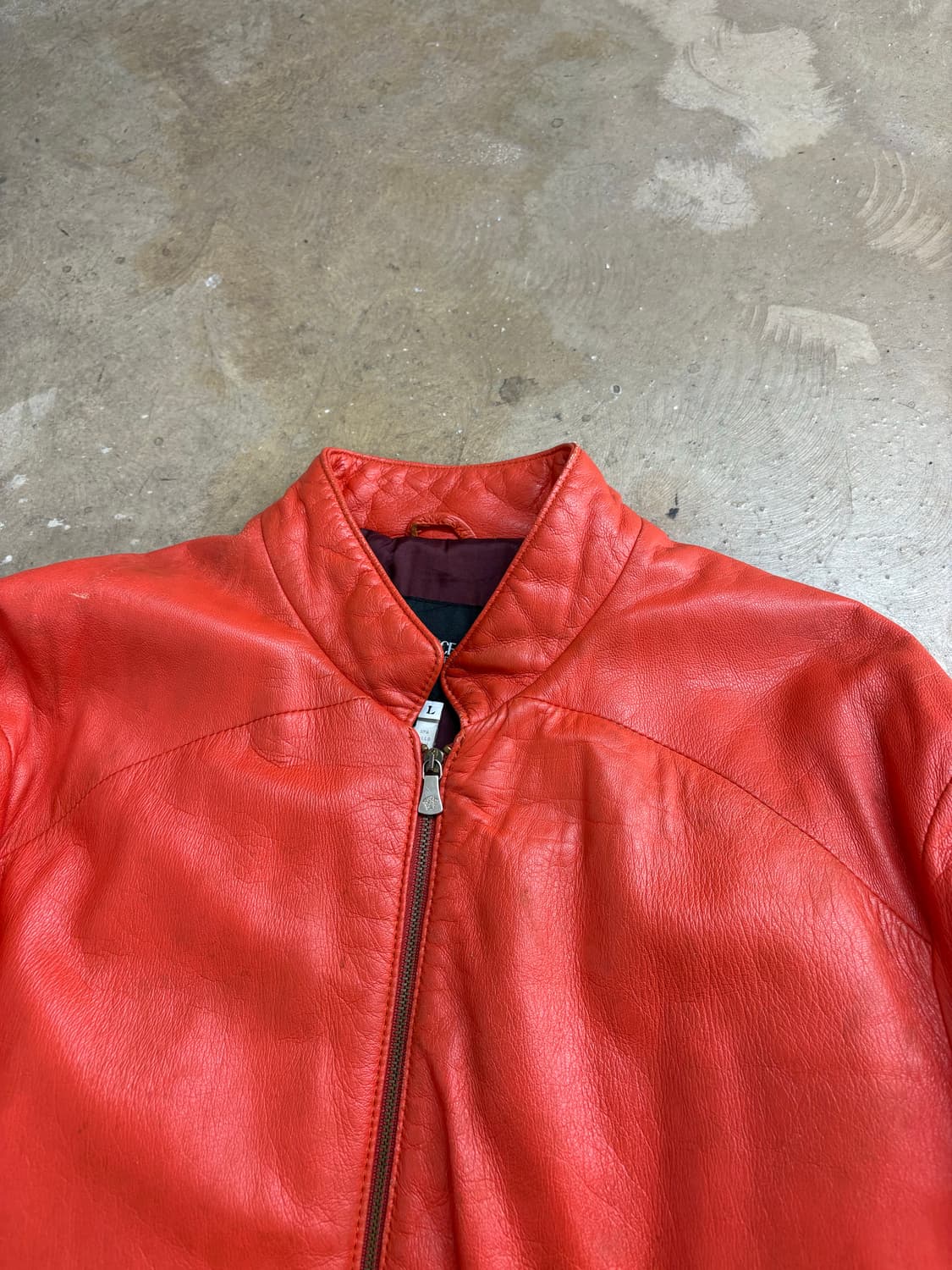 90s Versace Jeans Couture 싱글라이더 레더자켓 상품이미지3