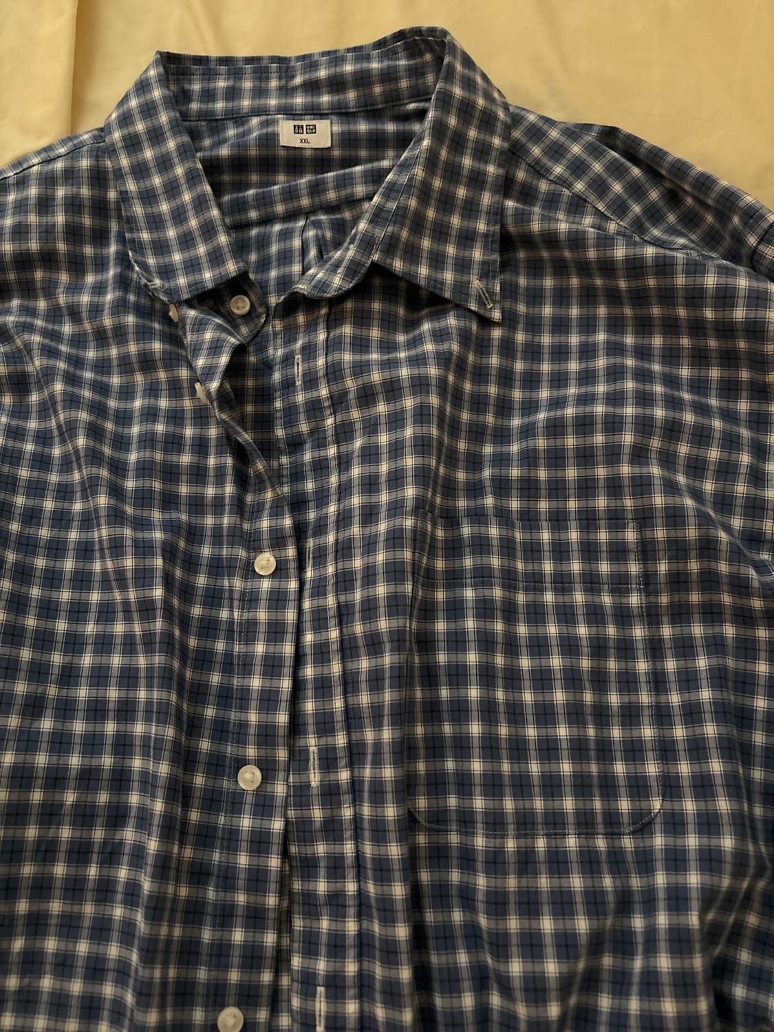 Uniqlo blue check shirts 상품이미지3
