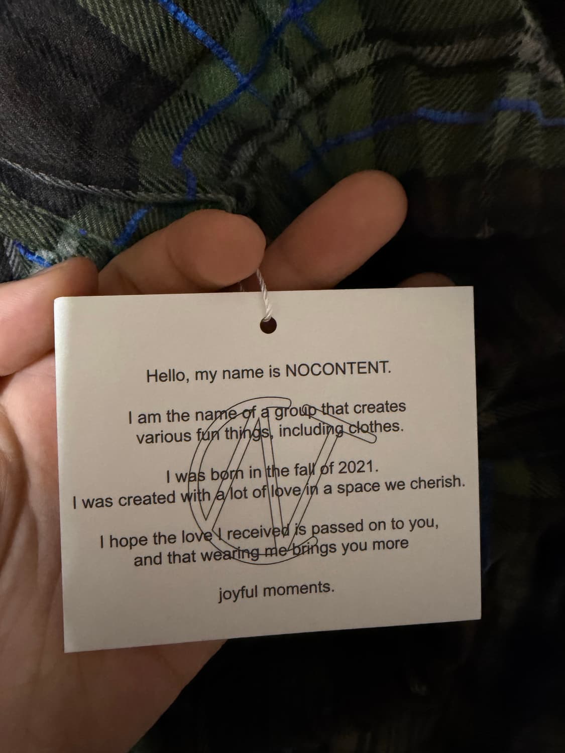 노컨텐츠 288. Boho Check SK_Check 택 있음 새제품  상품이미지3