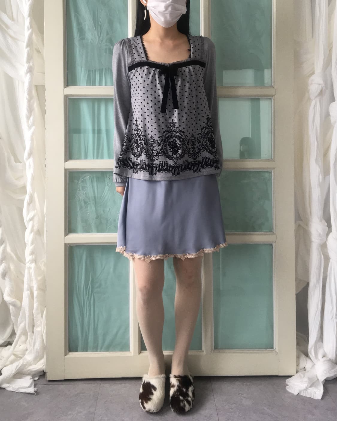 Axes femme pattern point sleeve 상품이미지6