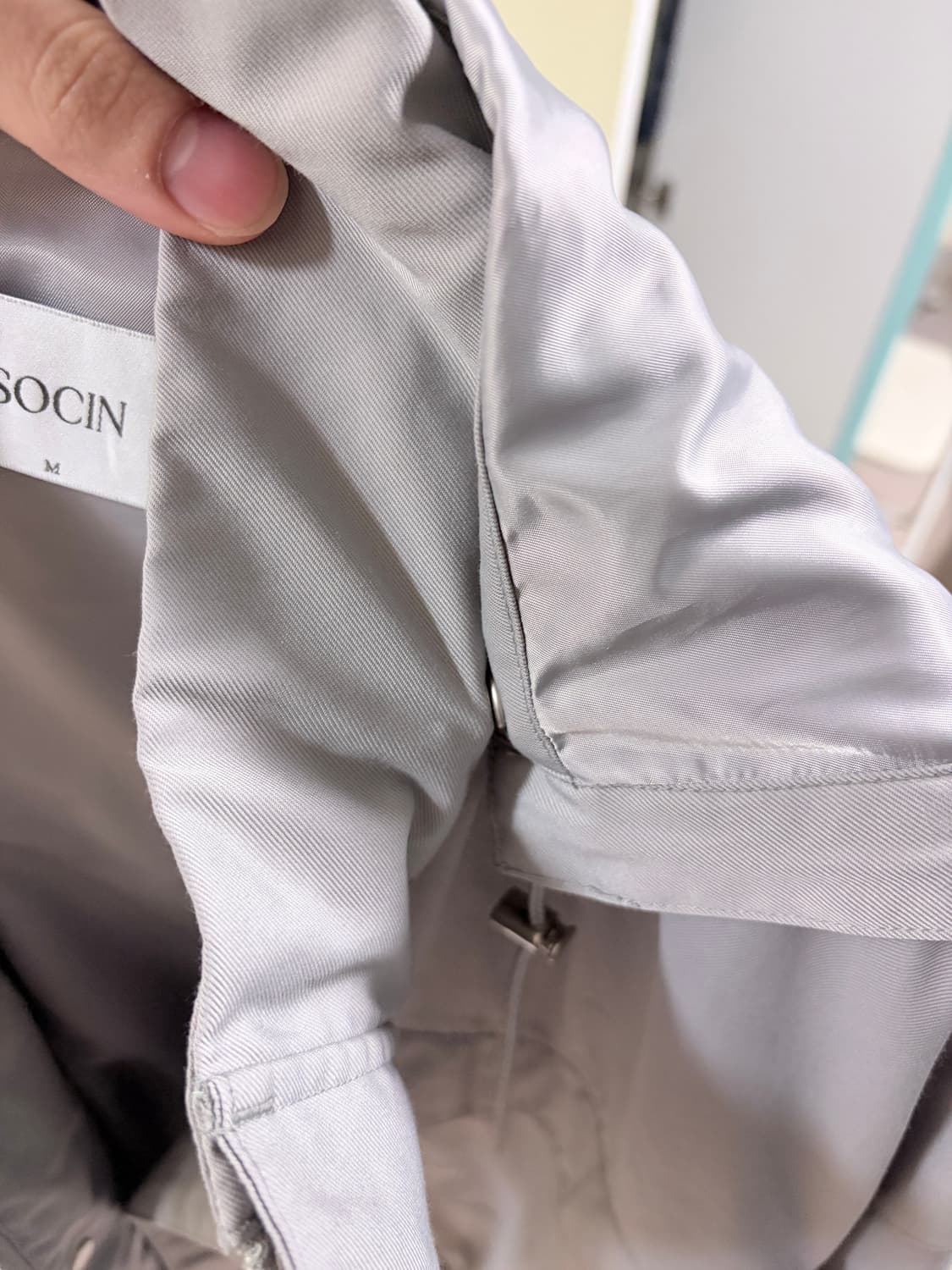 소신 바람막이 개버딘 트윌 후디드 블루종 m사이즈 상품이미지6