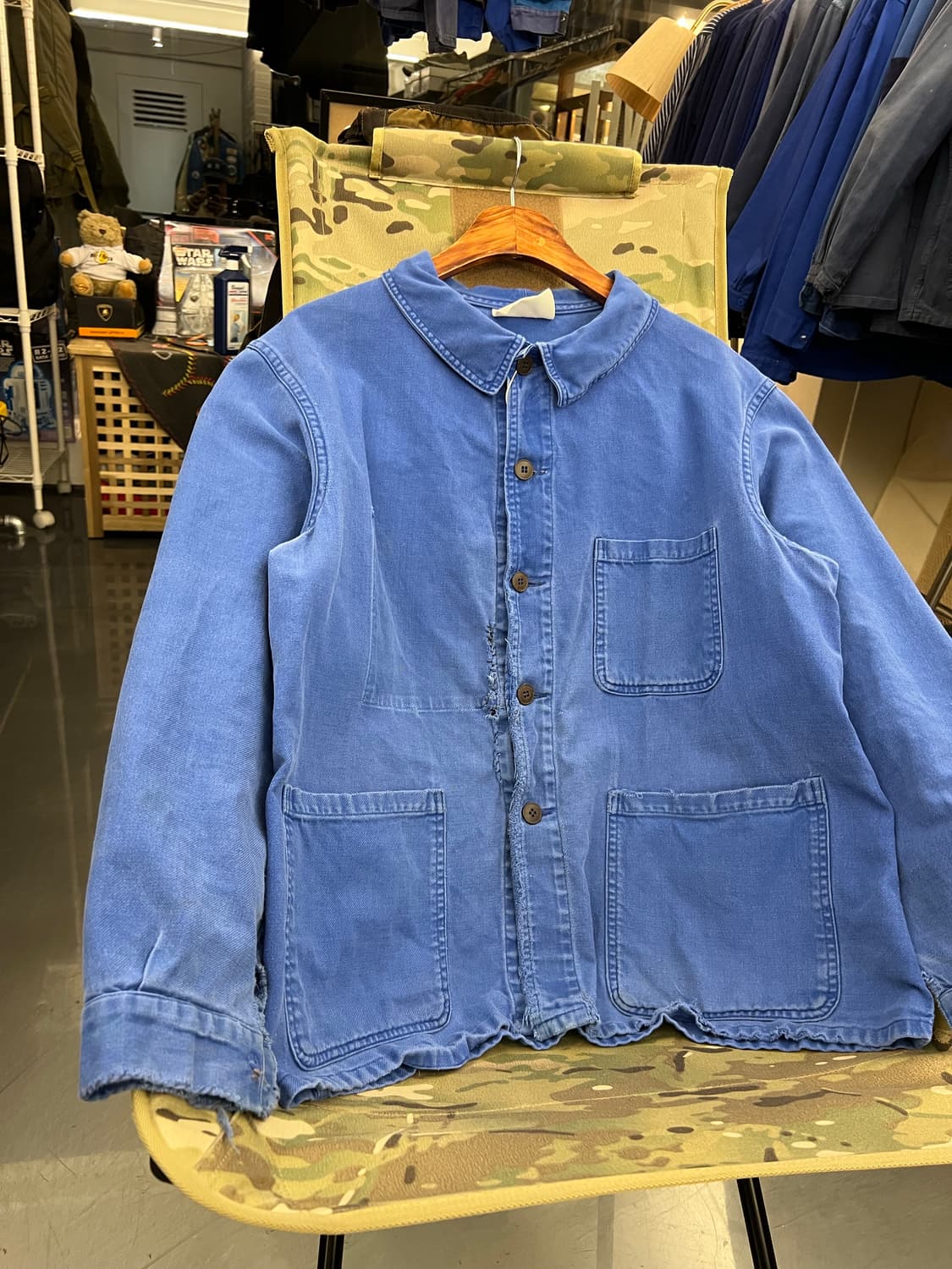 1950/60s OLD MODEL HARD FADED 빈티지프렌치워크자켓 상품이미지3