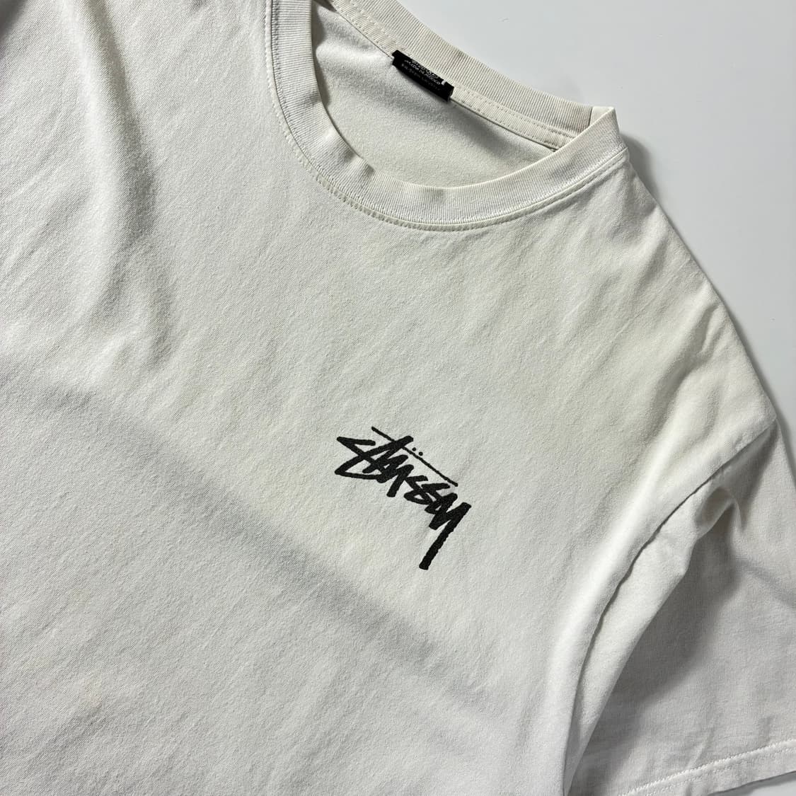Stussy  스투시 퍼지 다이스 화이트 반팔 티셔츠  상품이미지4