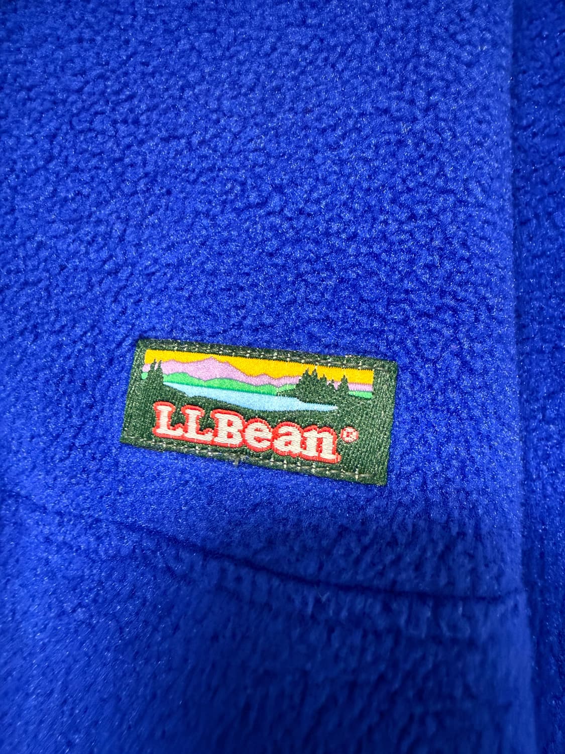 [USA Made] 엘엘빈 L.L.Bean 신칠라 후리스 빈티지 로얄블루 상품이미지5