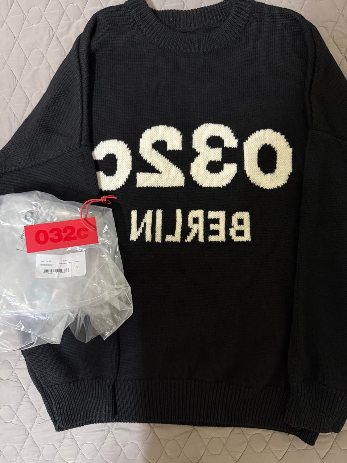 [S] 032c 셀피 니트 블랙 상품이미지2