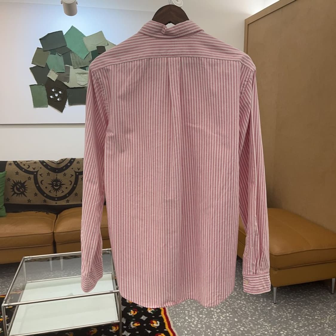 폴로 랄프로렌 레트로 키치 딸기우유 스트라이프 셔츠  L C07965 상품이미지4