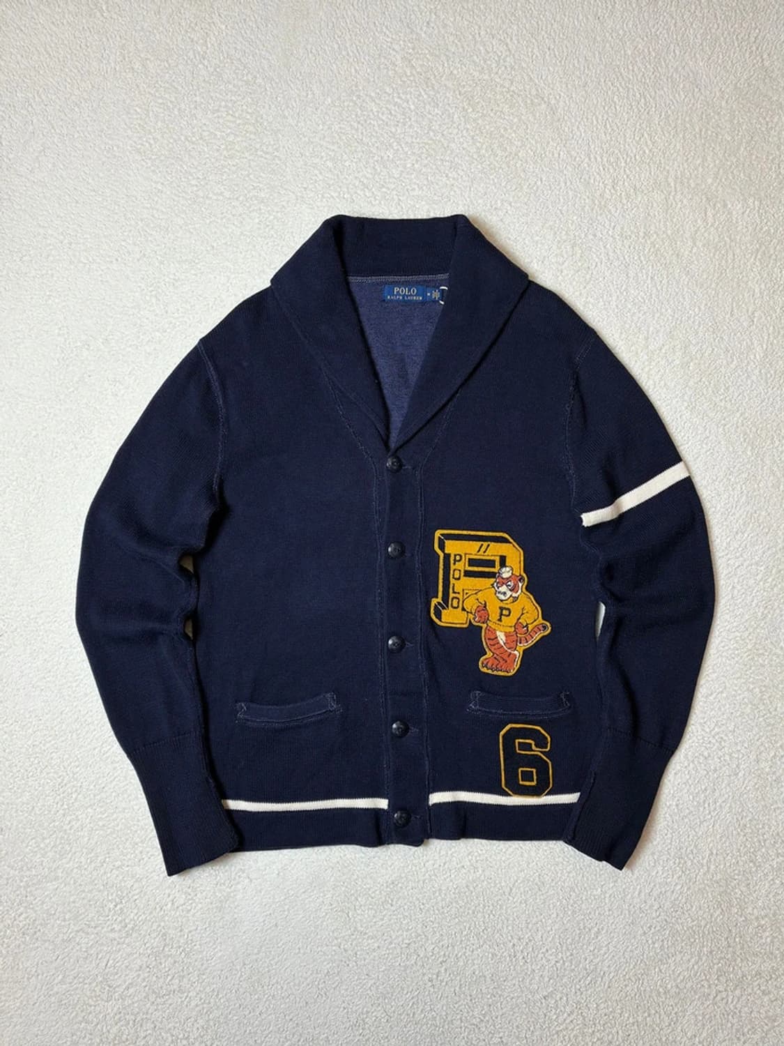 폴로 랄프로렌 10's 타이거패치 숄카라 니트 가디건 PN6351 상품이미지1