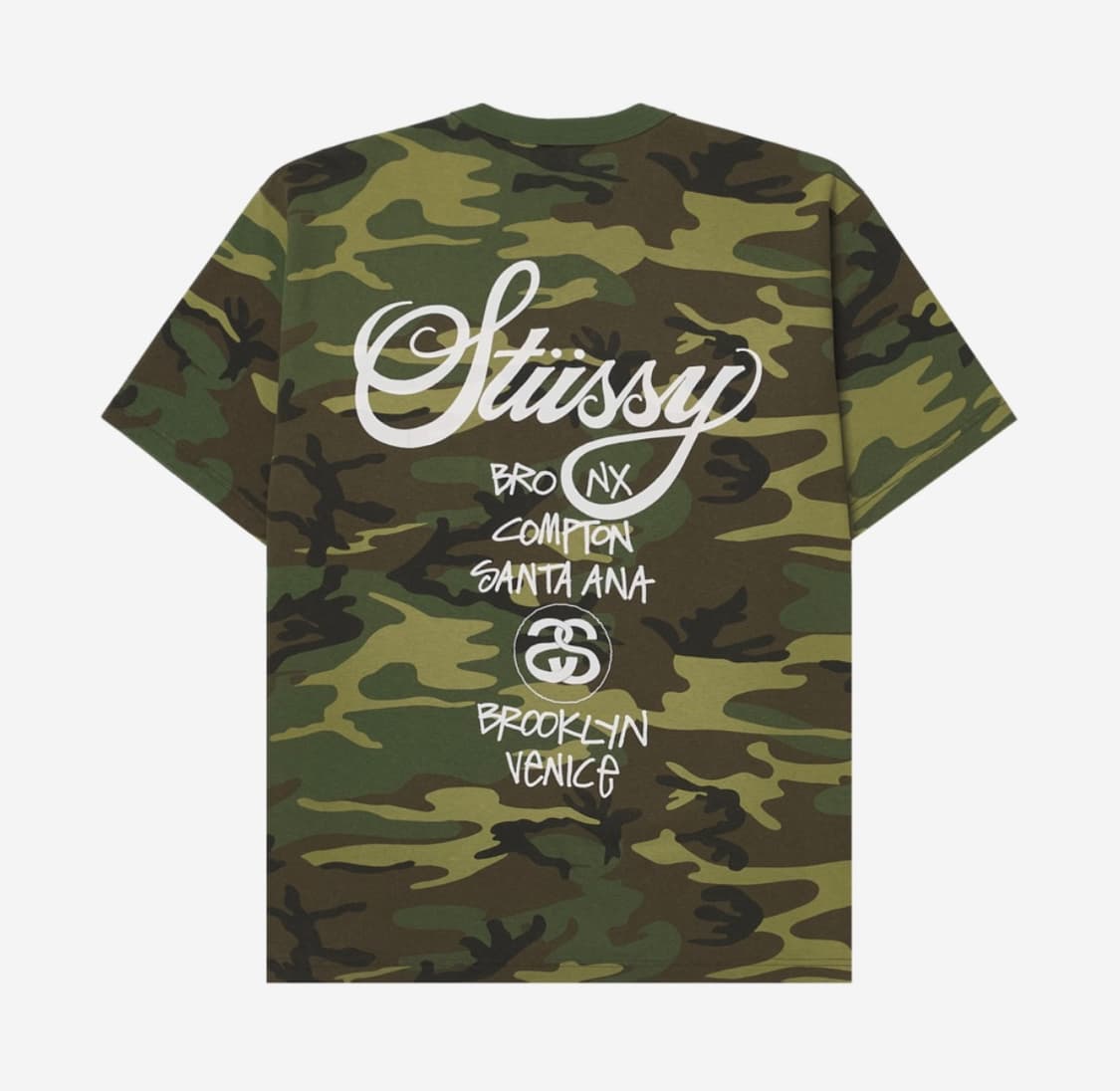 스투시 월드 투어 티셔츠 카모 2025 상품이미지2