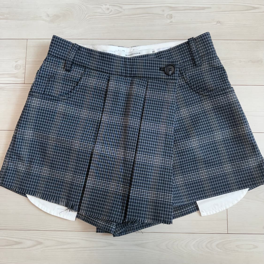 서쿠키 체크 플리츠 팬츠 상품이미지2