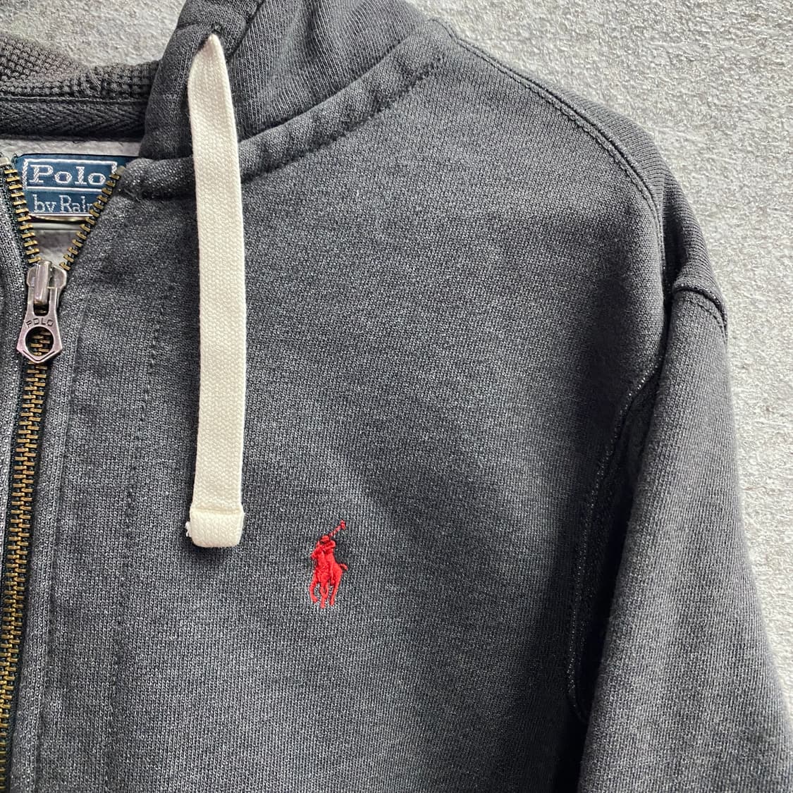 폴로 써멀 차콜 후드 집업 B3498 상품이미지3