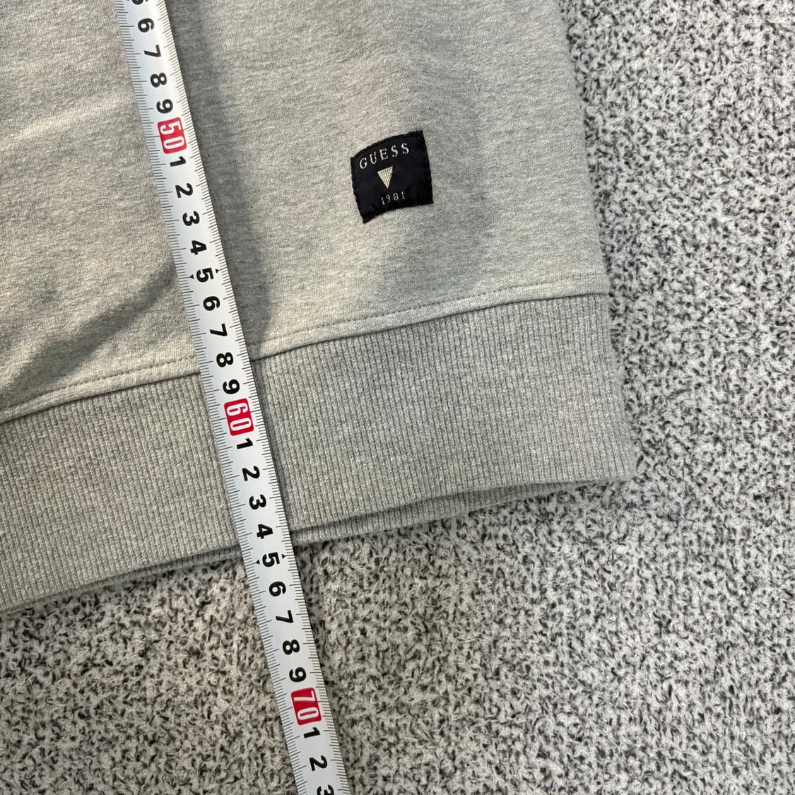 M 게스 남성 맨투맨 배색 그레이 0319J 상품이미지6