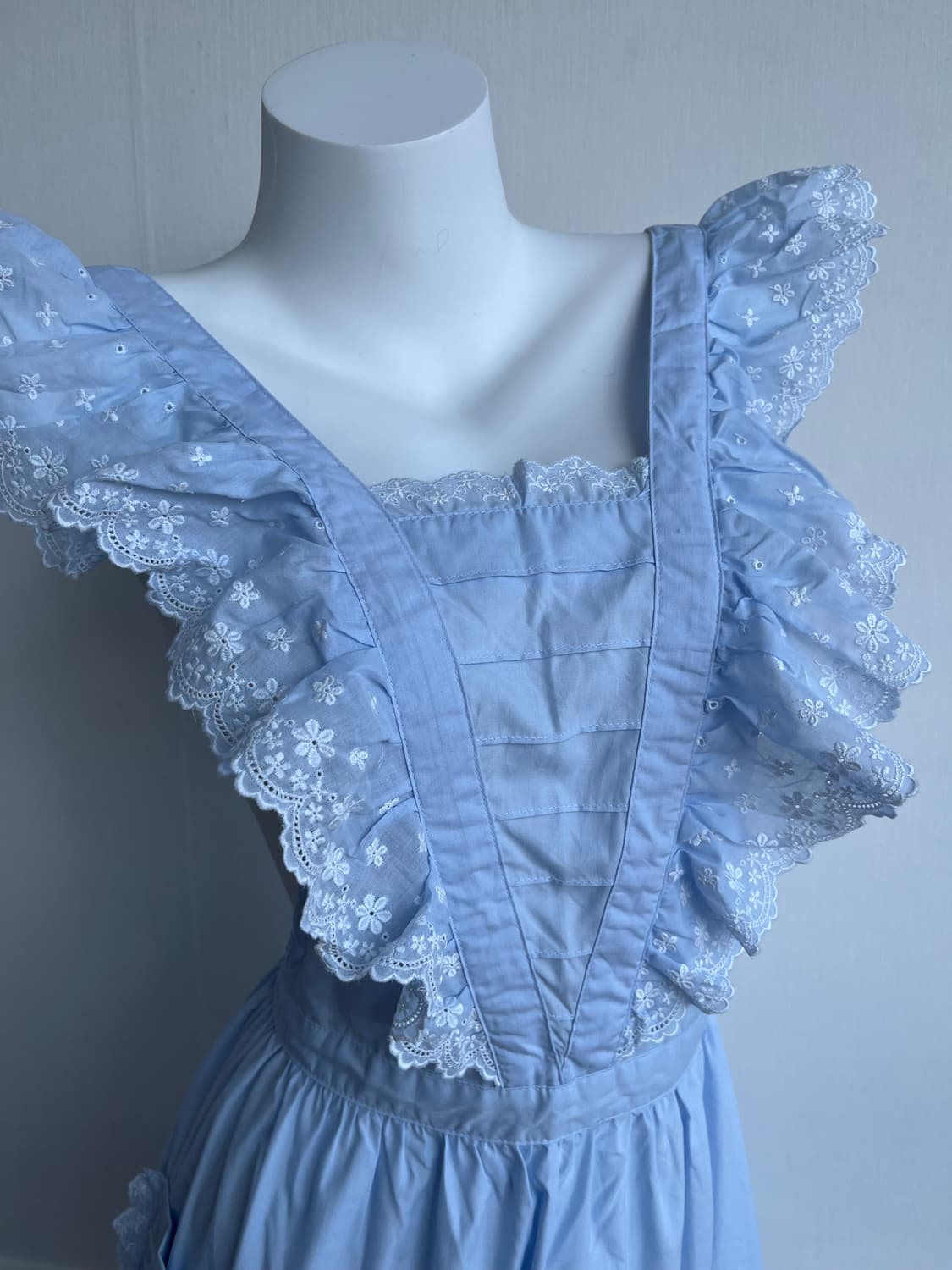 센슈카이 스카이 프릴 포켓 앞치마 상품이미지2