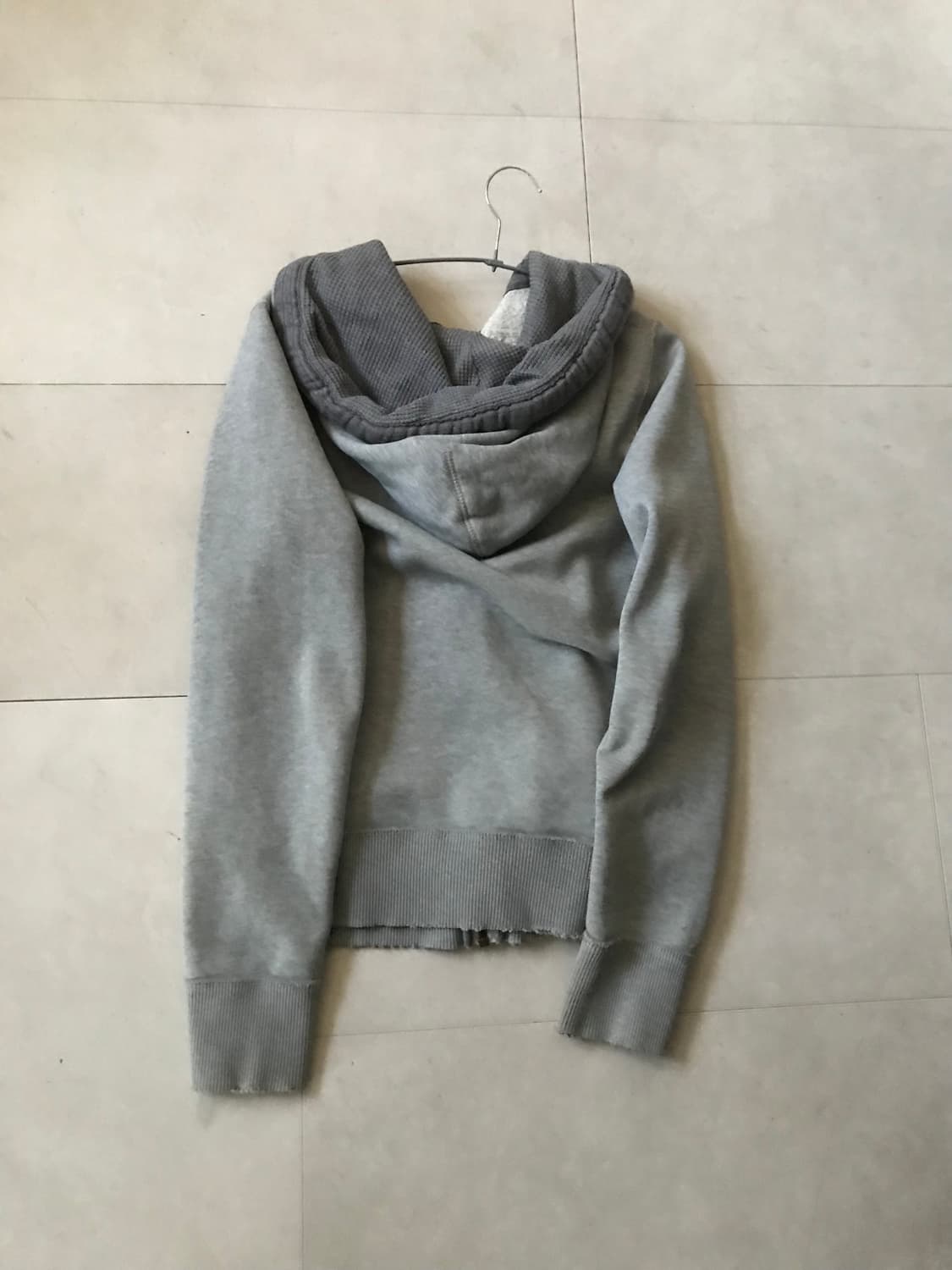 아베크롬비 그레이 빅로고 후드집업 상품이미지9