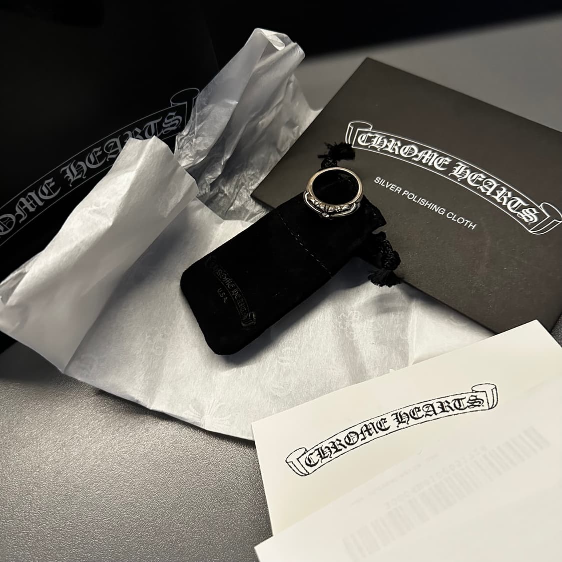 [us7] 새상품 크롬하츠 베이비 플로랄 링 상품이미지1