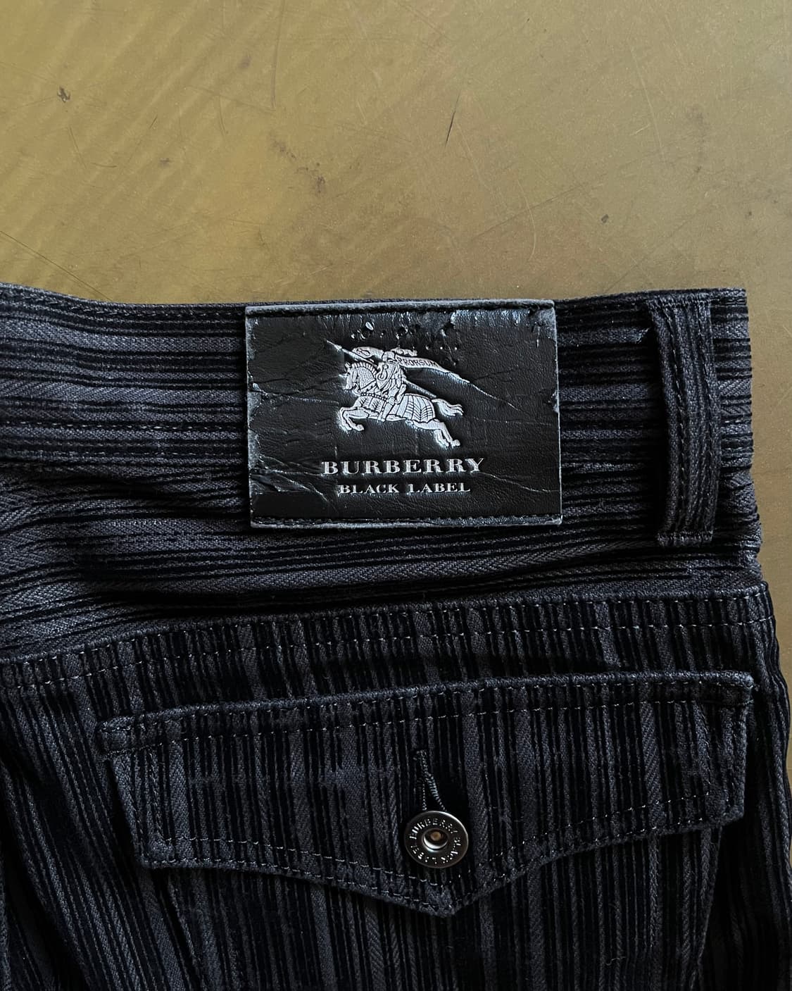 BURBERRY BLACK LABEL Black Stripe Pants 상품이미지8