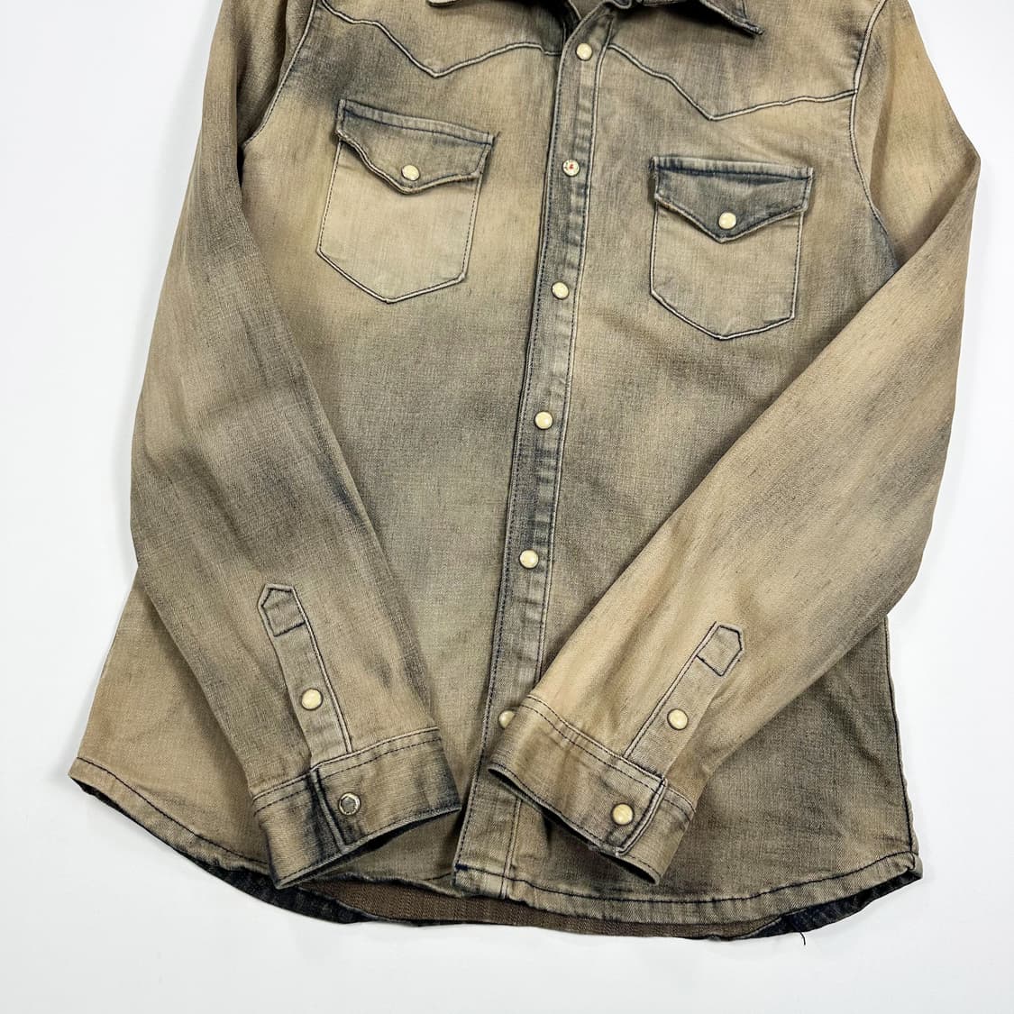 VTG 빈티지 데미지 워싱 포켓 셔츠 (M 여성추천) 상품이미지3