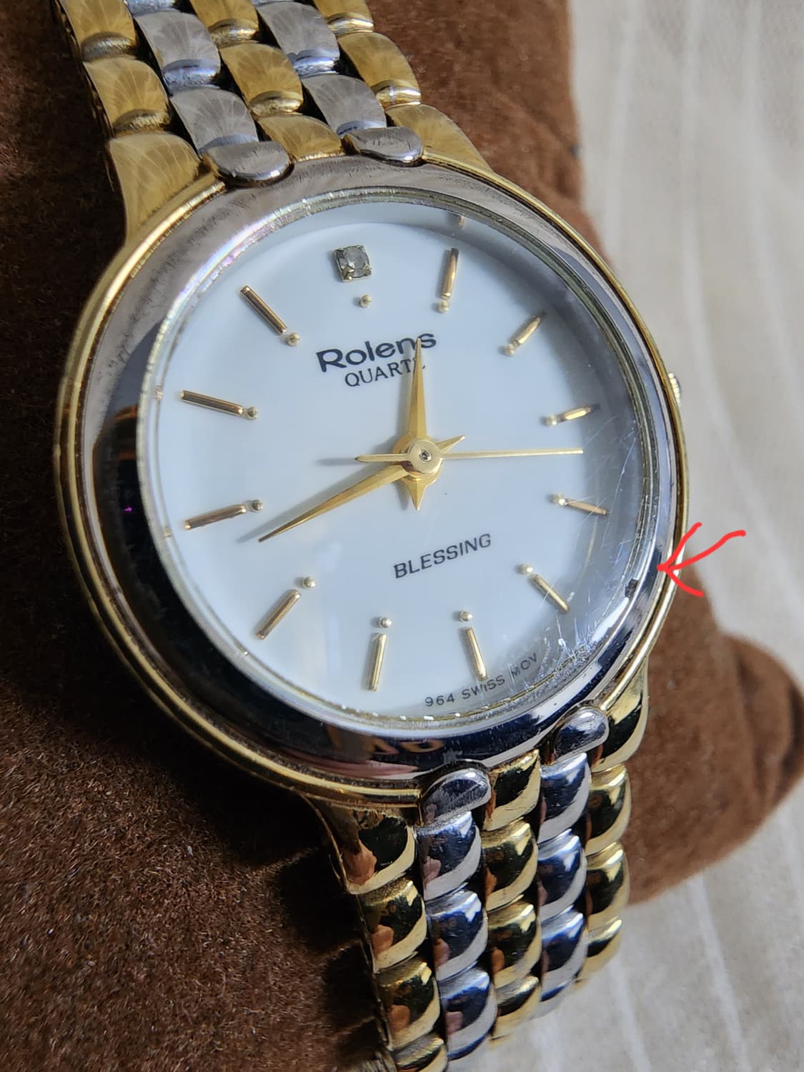 Rolens 로렌스 금장 콤비 여성 시계 상품이미지6