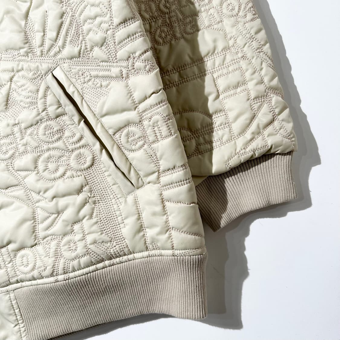 펠레 펠레 자수 봄버 바시티 자켓 상품이미지5