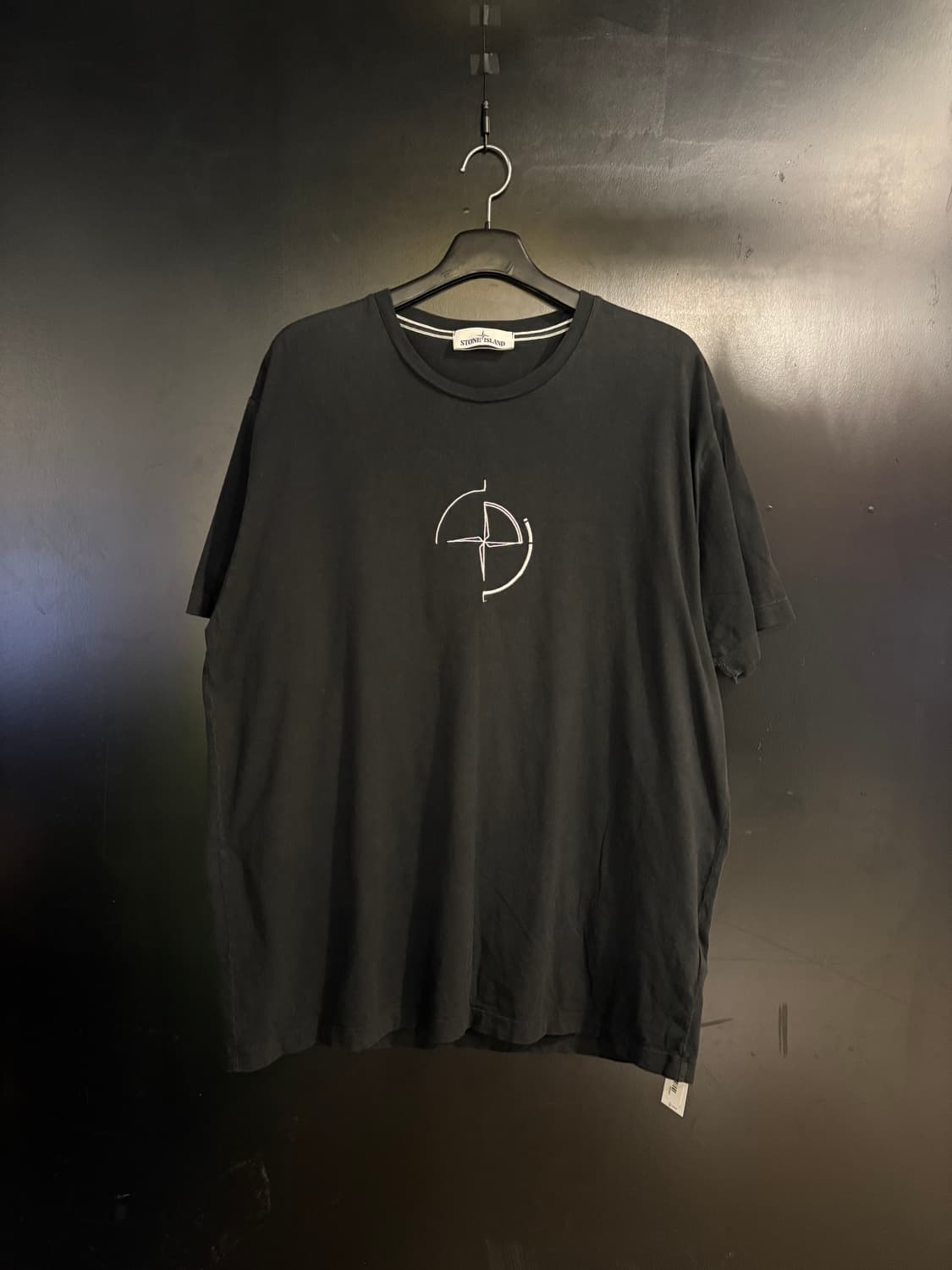 스톤아일랜드 데이터스캔 프린팅 티셔츠 블랙 상품이미지1