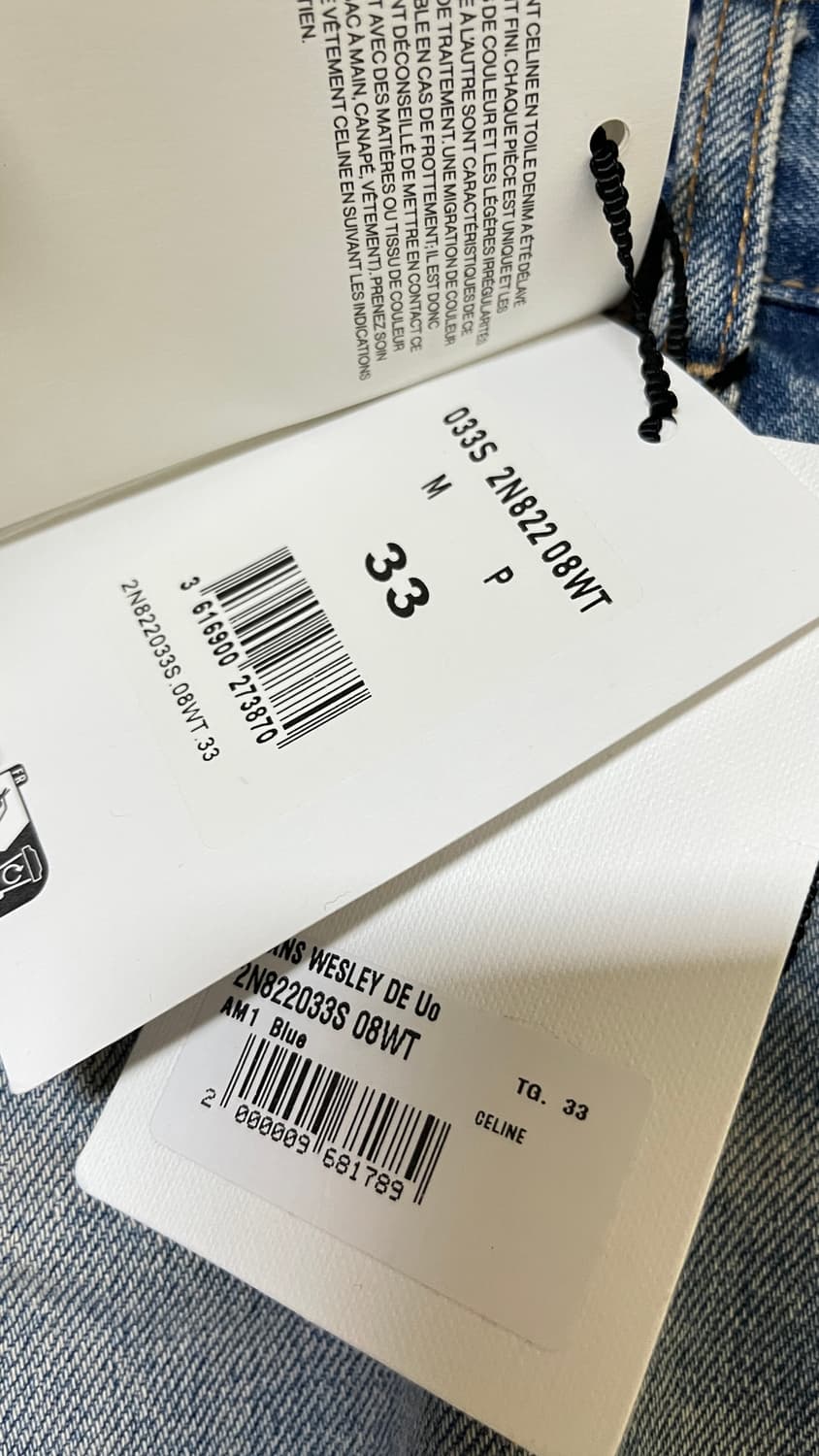 (33)셀린느 웨슬리 디스트로이드 데님 상품이미지6