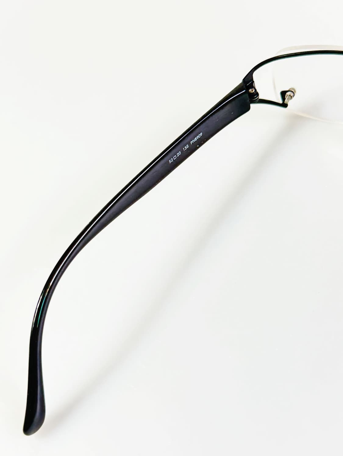 DARK 블랙 무테 스퀘어 메탈 프레임 빈티지 안경 상품이미지7